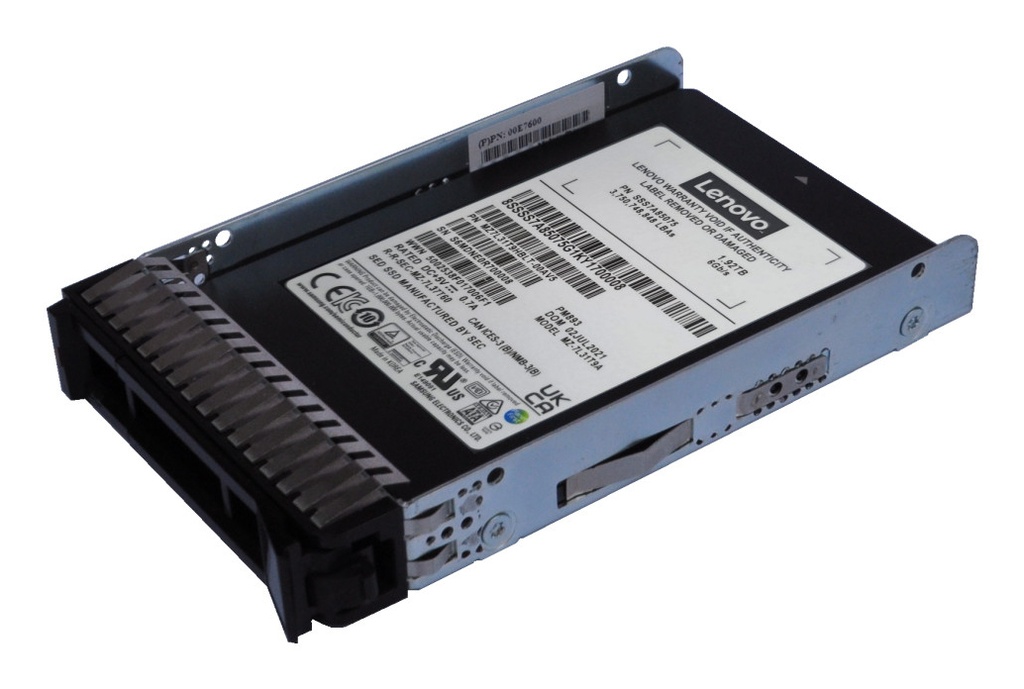 [4XB7A90877-GRADEAPLUS] Lenovo ThinkSystem 2.5" VA 7.68TB Read Intensive SATA 6Gb HS SSD v2 (4XB7A90877) (Grado: A(+))